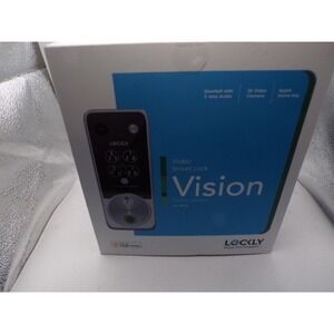 Lockly Vision Zeno Series Video Smart Lock Deadbolt 2K Camera Apple Home Key NEW
